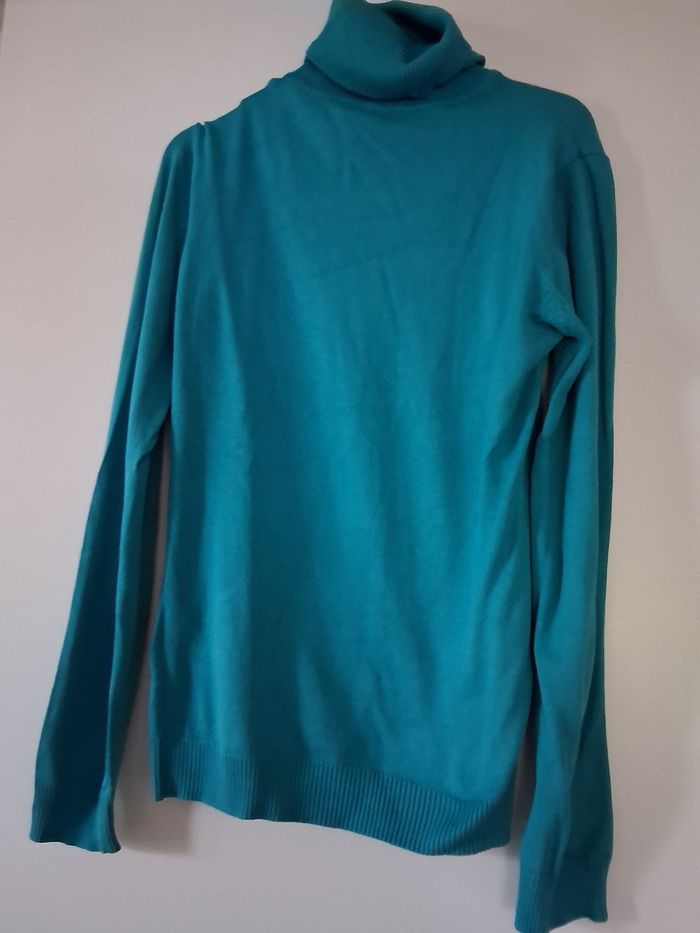 Pull col rouleau " t- M" vert