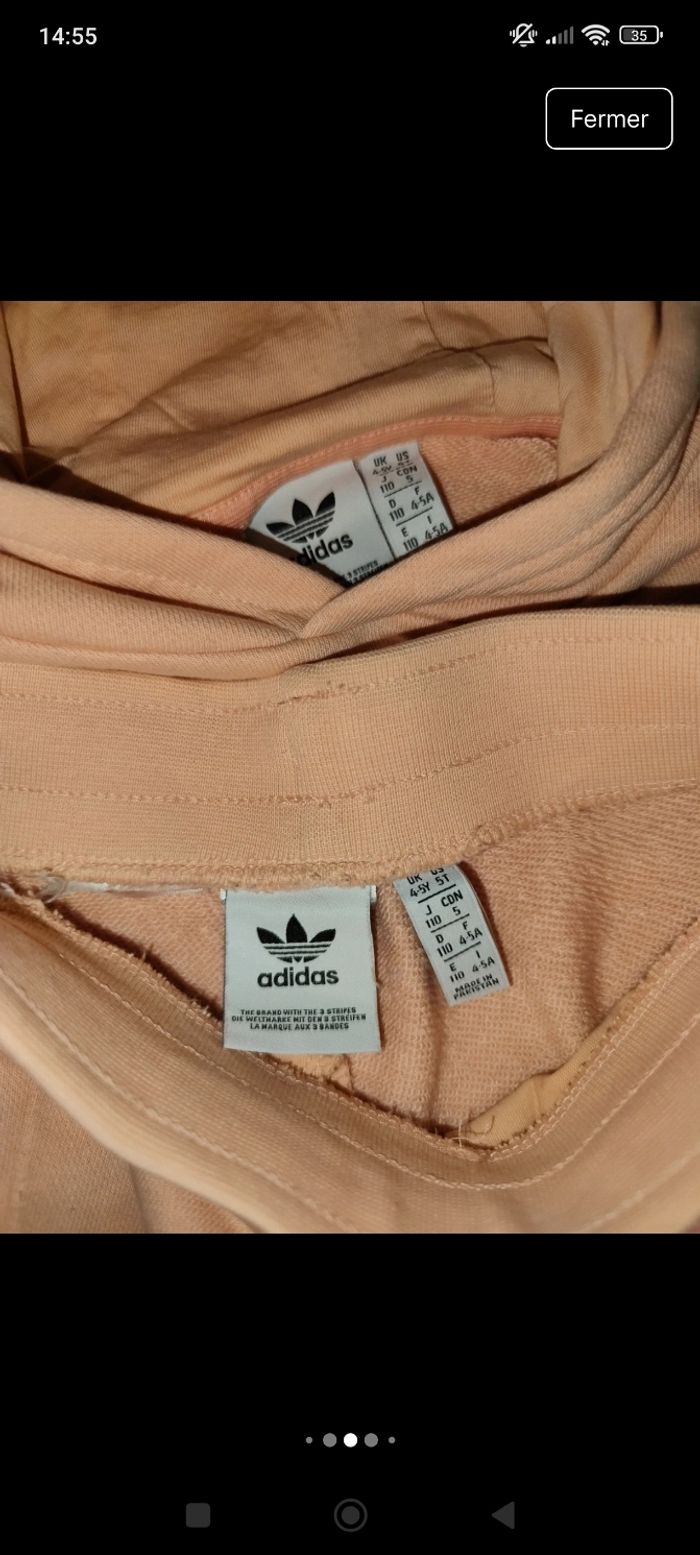 Ensemble jogging fille 4/5 ans rose - photo numéro 4