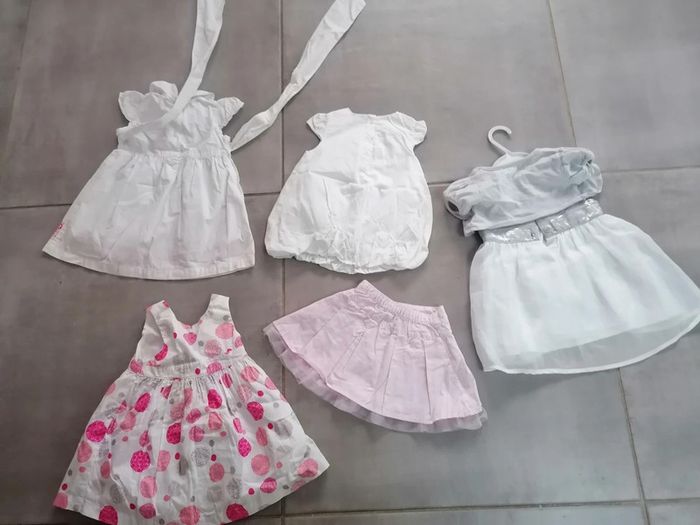 Lot robes/jupe taille 6mois fille Verbaudet, tape à l'œil, gemo#6mois_bébé_krocaro - photo numéro 8