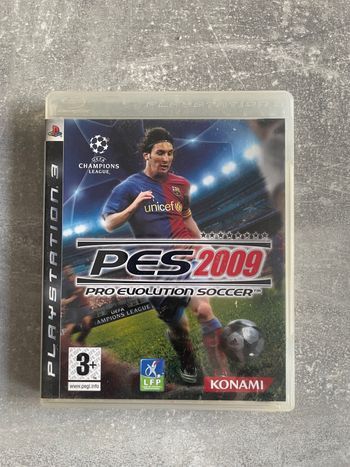 Jeu pour Sony PS3, PES, pro evolution soccer 2009 en français.