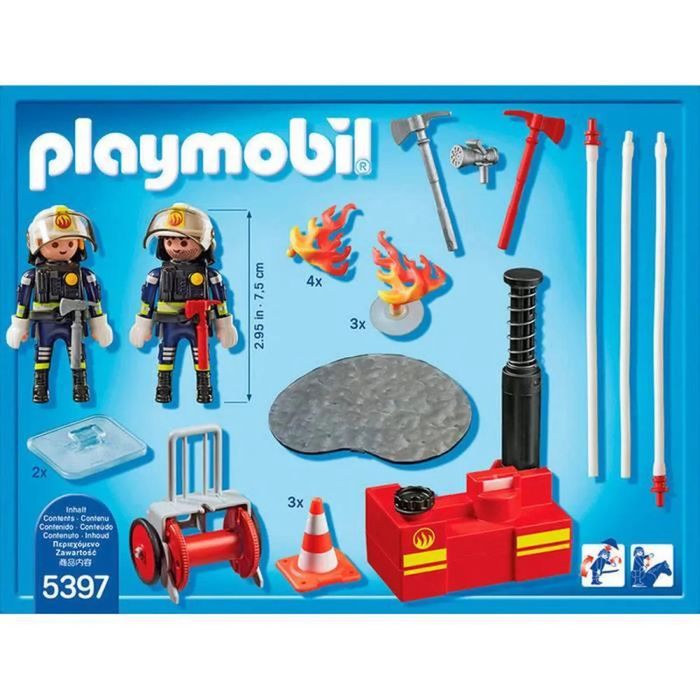 PLAYMOBIL 5397 City Action Pompiers avec Matériel d'Incendie - photo numéro 2