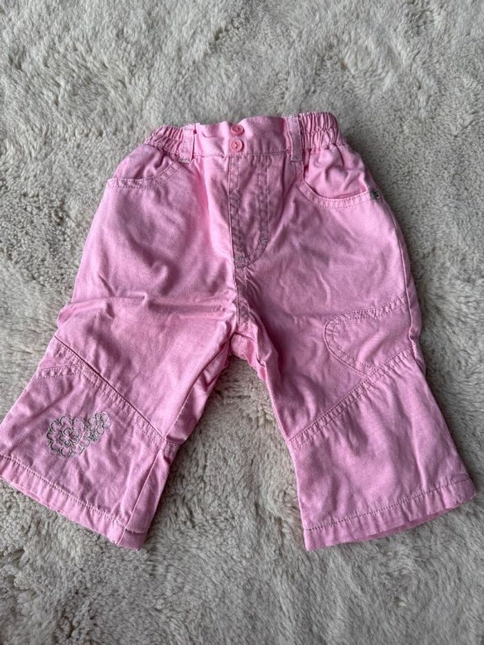 Pantalon rose - bébé fille 6 mois - très bon état