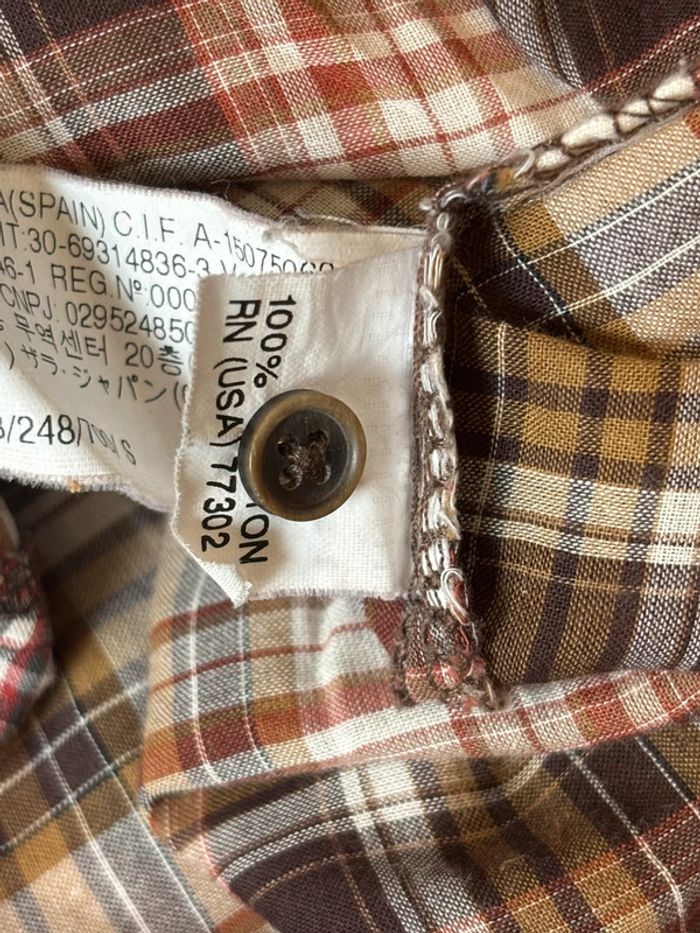 Superbe chemise style vintage 1960 à carreaux et volants S/36 - photo numéro 9