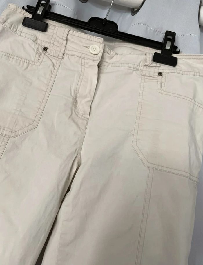 pantalon blanc cassé - photo numéro 2