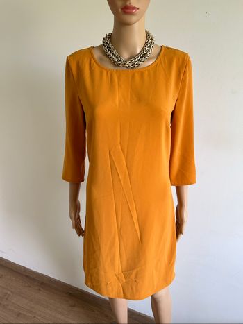 Robe jaune avec manches 3/4 Vila taille 36 TBE