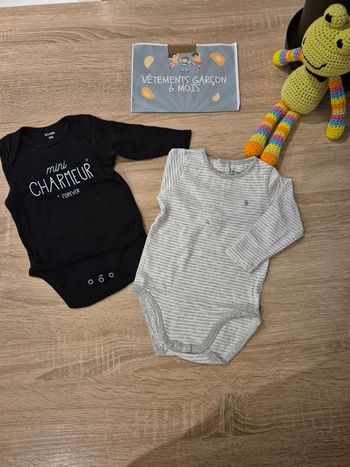 Lot 2 bodies ML - OBAIBI & KIABI 6m