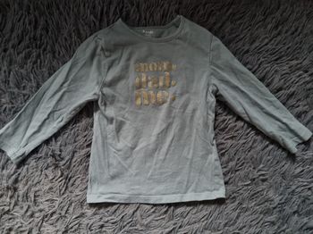 T-shirt manches longues avec écriture 24mois