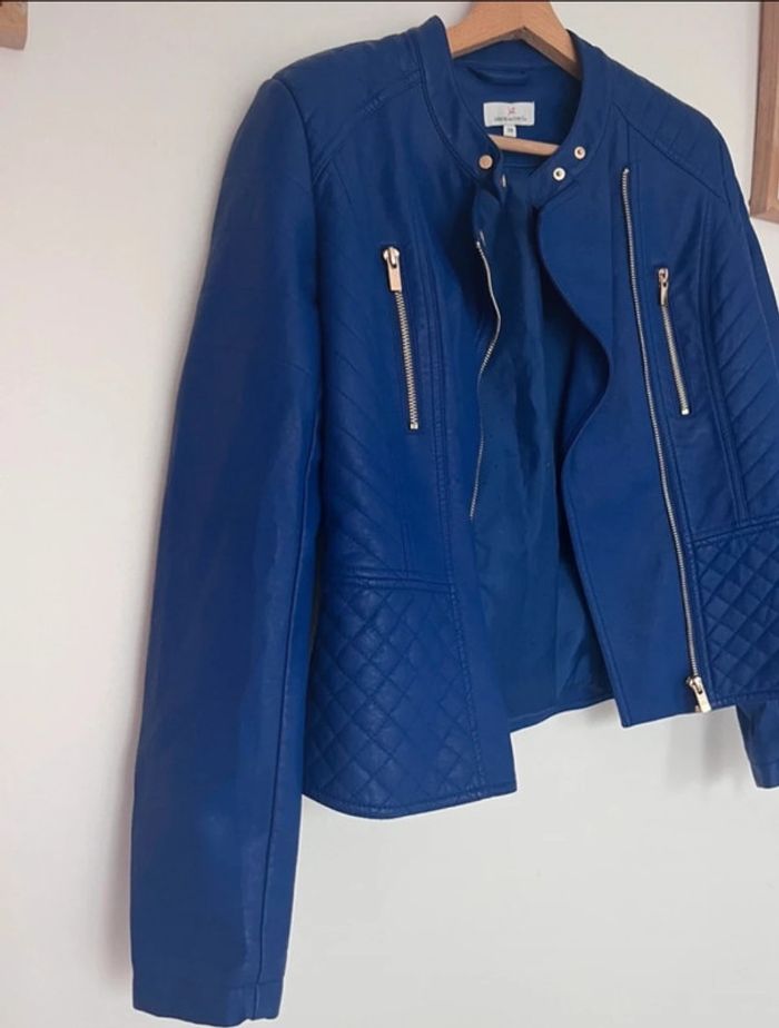 Perfecto simili cuir , blazer  , veste  , blouson - photo numéro 2