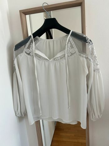 Blouse blanche femme taille L
