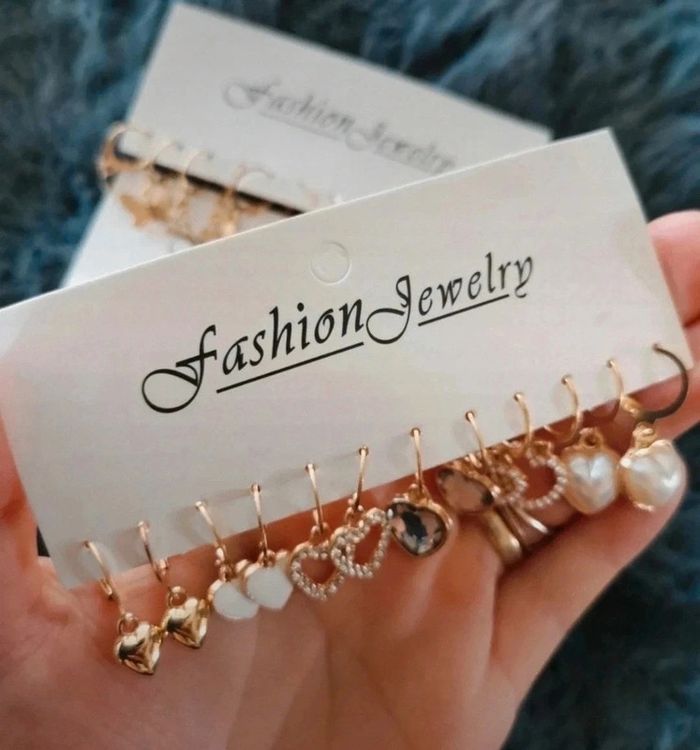 A13 lot de 18 paires de boucles d'oreilles pendantes tendance neuves - photo numéro 3