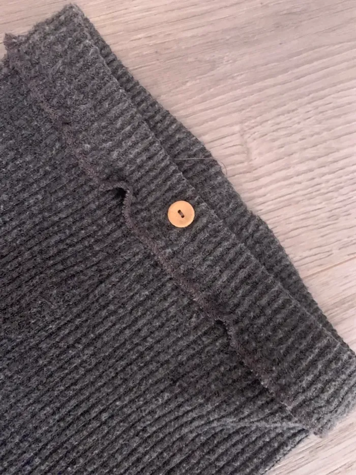 Legging côtelé gris foncé Zara 9-12 mois - photo numéro 2