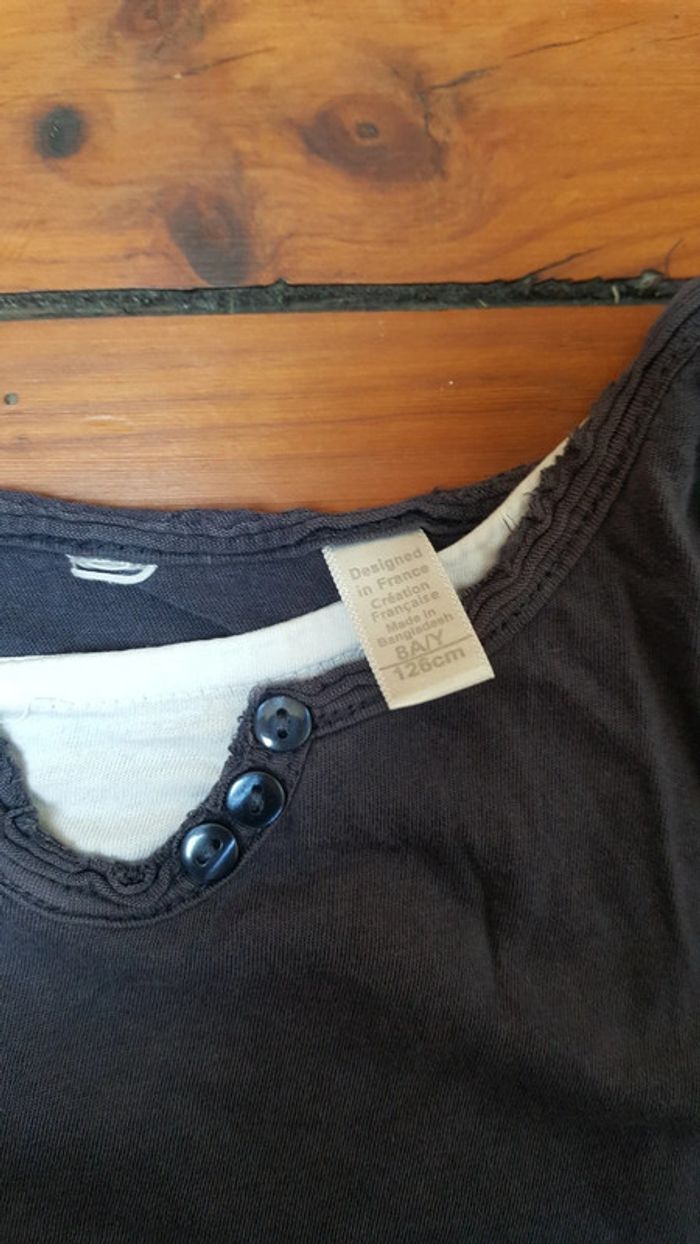 Tshirt manche courte thème marin fille - photo numéro 2