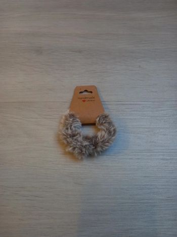 Skrunchie / chouchou fait main bruin gris neuf
