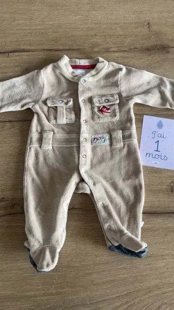Pyjama polaire garçon 1 mois