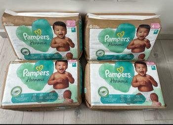 Lot de 144 couches Pampers harmonie T4