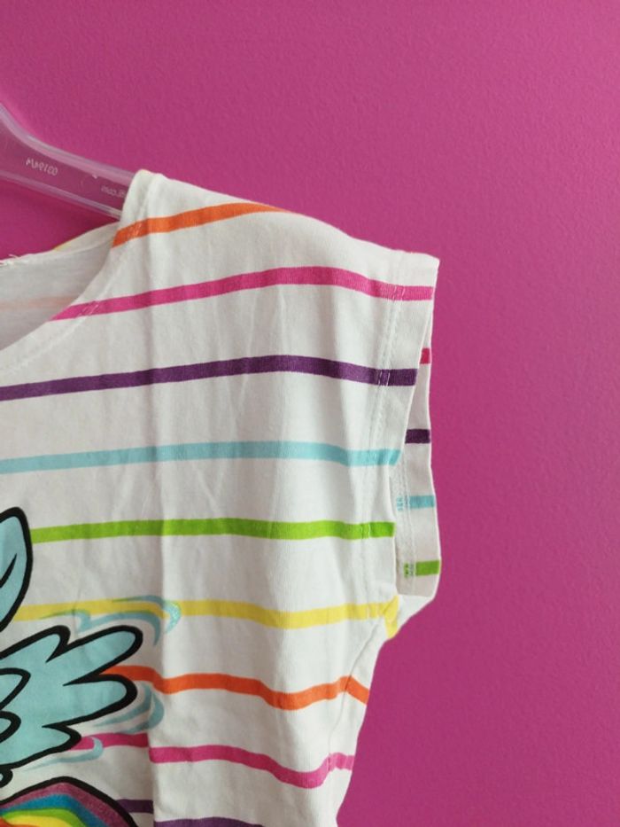 Tee-shirt manches courtes fille little pony taille 8 ans b7 - photo numéro 3