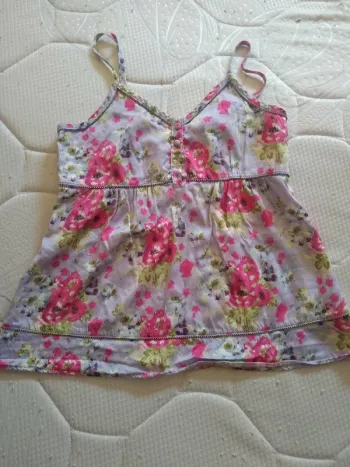 Top Fleuri Fille