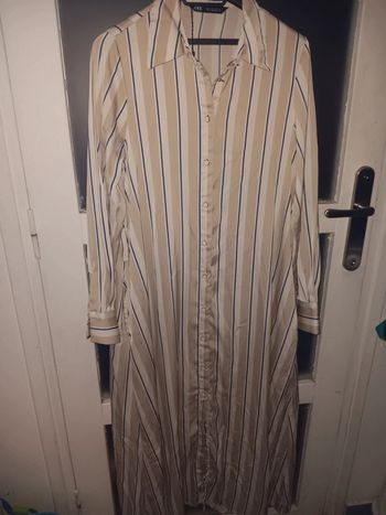 Robe chemise longue rayée Taille S