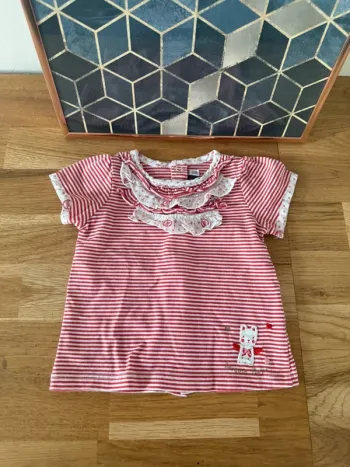 T-shirt marinière Sergent Major fille 6 mois