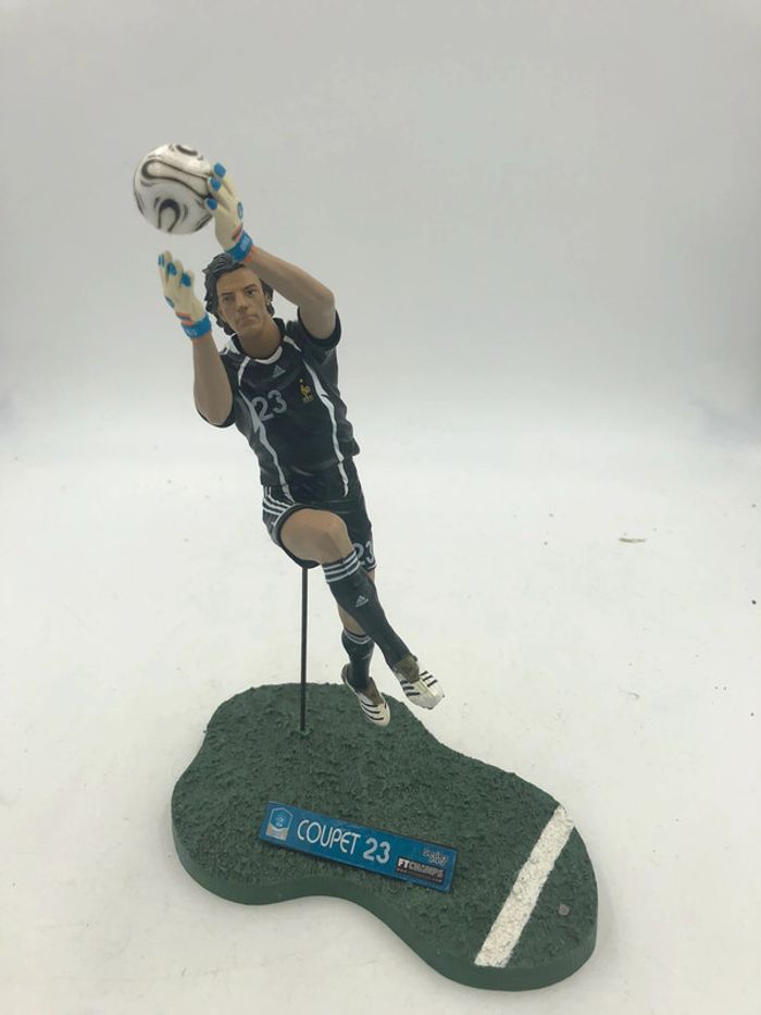 Figurine Ft Champs Gregory Coupet N•23 équipe de France de football 24 x 16 cm