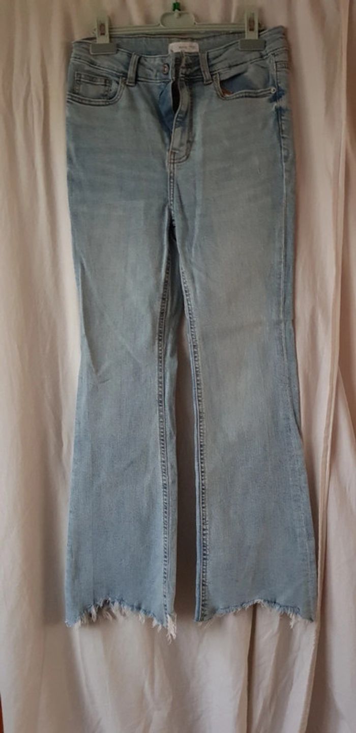 Jeans pattes évasées