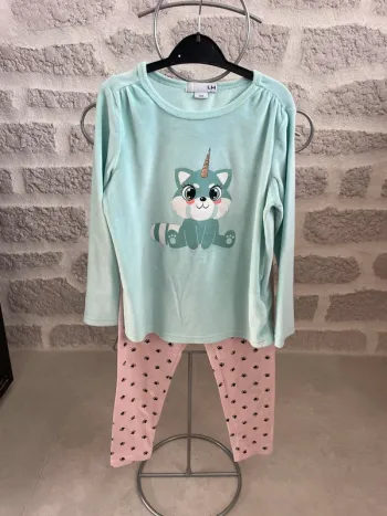 Pyjama fille la halle manches longues doux 6 ans