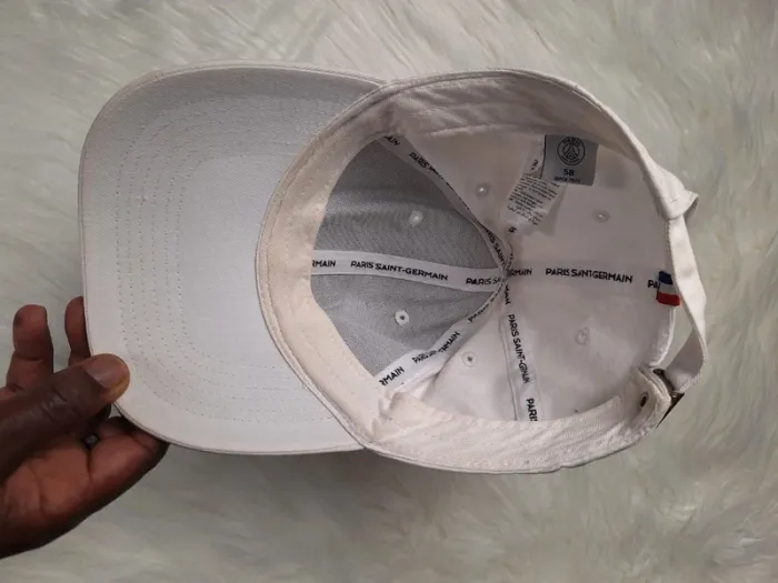 Casquette PSG officielle – Blanche – Taille réglable – Paris Saint-Germain ( - photo numéro 6