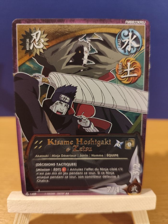 Kisame Hoshigaki et zetsu NI-1408 carte Naruto série 24 Sage's Legacy - photo numéro 2