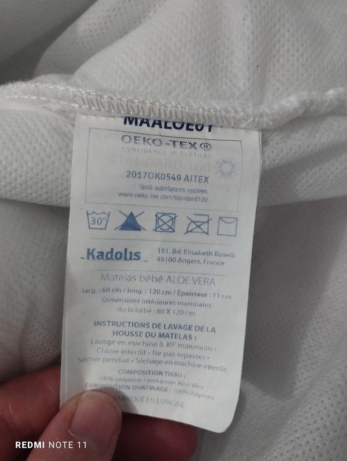 Matelas pour lit de bébé - photo numéro 2