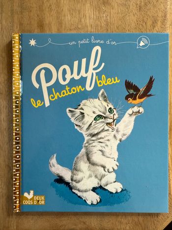 Un petit livre d’or bd album Pouf le chaton bleu blanc Pierre probst caroline