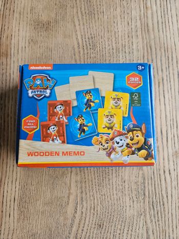 Jeu de mémo patpatrouille en bois