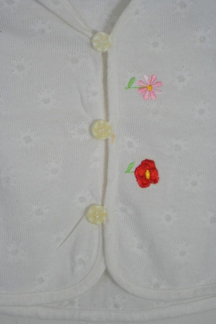 Gilet Clayeux blanc manches courtes - photo numéro 2