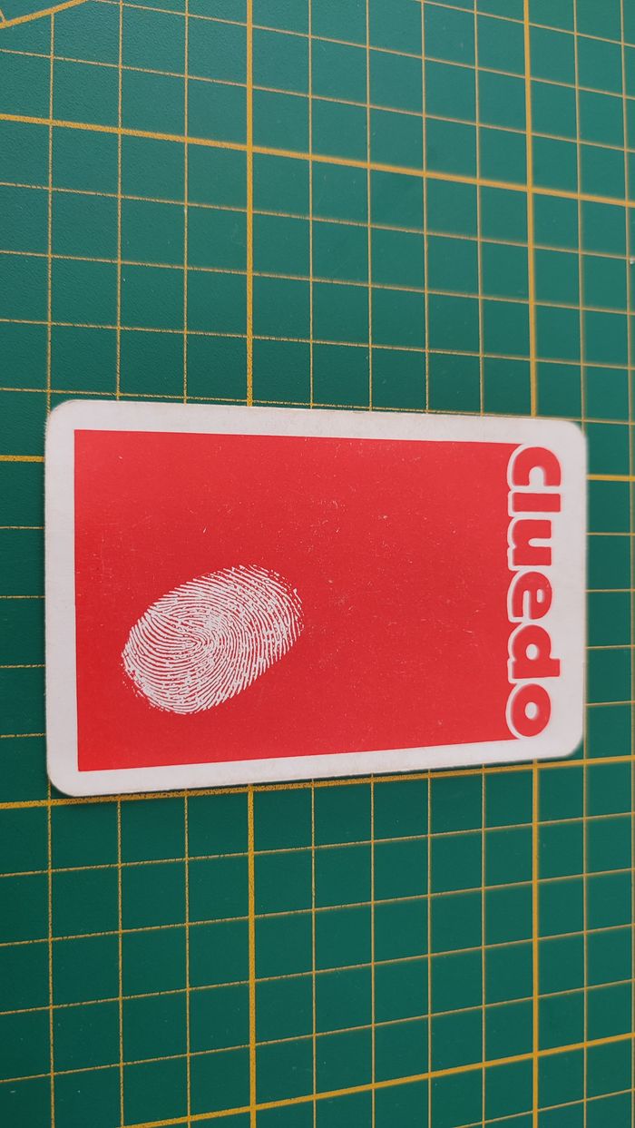 Carte bureau en l'état Cluedo miro-meccano pièce détachée jeu de société #E26 - photo numéro 2