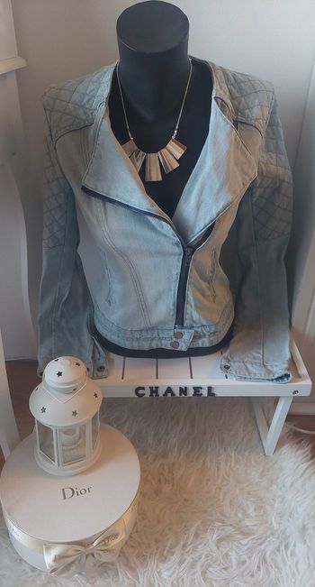 Veste/perfecto en jean bleu clair Pimkie T.S TBE 🌞