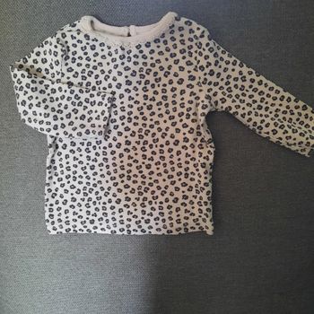 Tshirt manches longues motif léopard