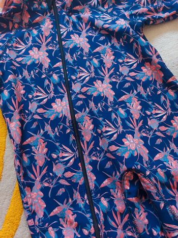 Combinaison de pluie iELM softshell marines feuilles fleurs 104 cm 4 ans