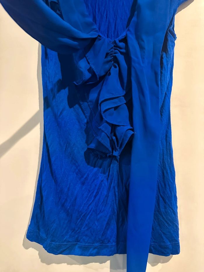 Haut bi matière bleu électrique Naf Naf - photo numéro 5