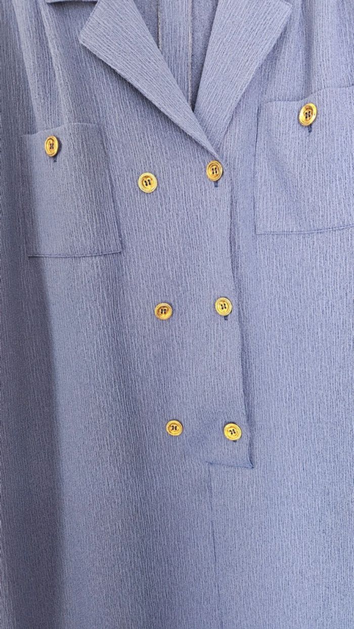 Robe vintage bleu roi Lautrec T50- Made in France - photo numéro 4