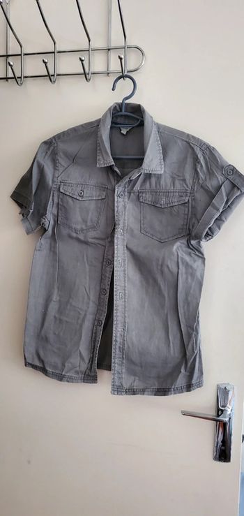 Chemise garçon grise Tex 12 ans