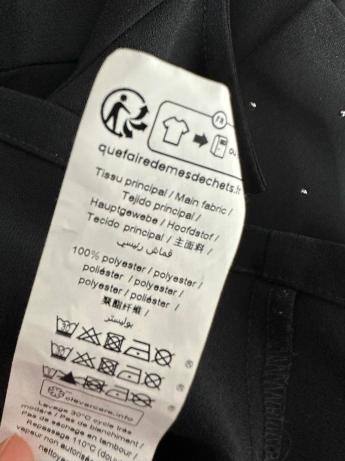 Robe noire et argentée strass et clous IKKS T36 S - photo numéro 8