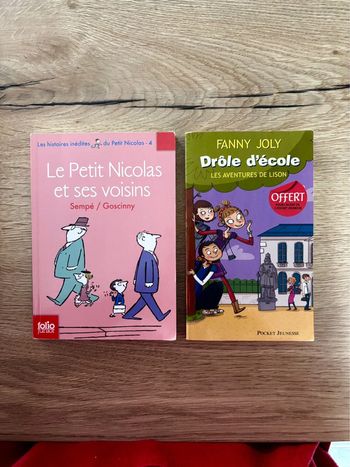 Lot de livres Le Petit Nicolas / Drôle d’école pour enfants