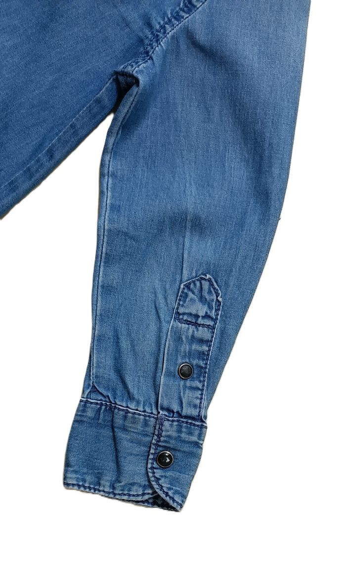 Chemise imitation jean bleu. Tex. Coton. Taille 2 - 3 ans - photo numéro 3