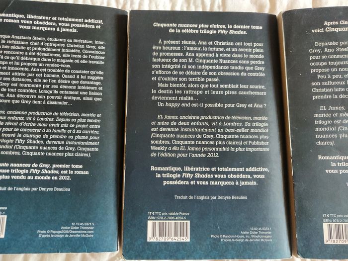 Série des 3 livres 50 nuances de Grey - photo numéro 12