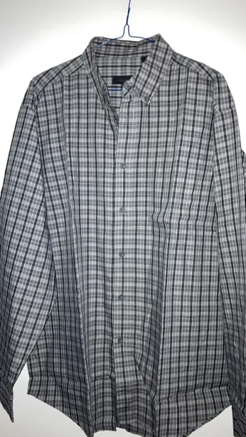 Chemise homme manches longues grise L