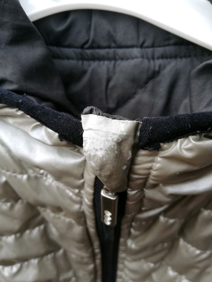 Blouson reversible argenté et noir - photo numéro 5