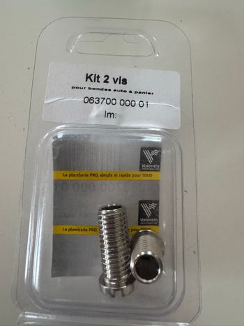 Kit 2 vis pour bondes auto à panier 