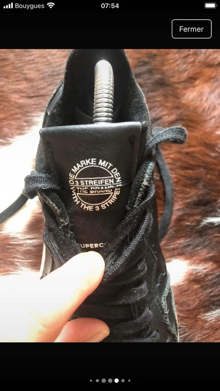 Baskets homme en cuir Adidas - photo numéro 11