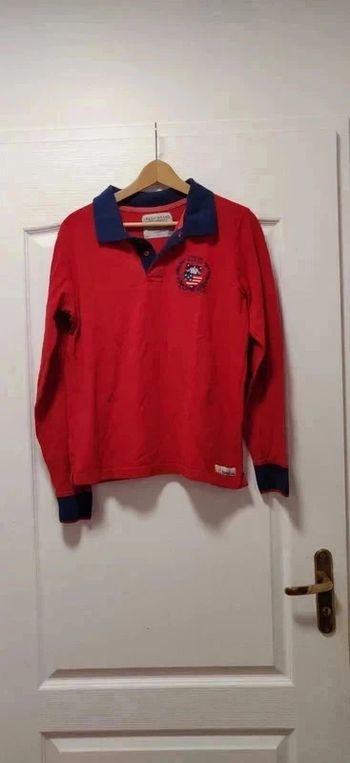 Polo ml rouge et marine Fresh Brand M