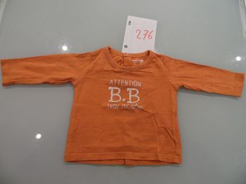 t-shirt 9 mois manche longue tape a l'oeil