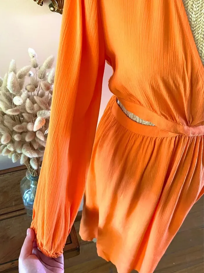Robe Eclatante en Orange - Etam - Taille M neuf avec étiquette - photo numéro 14